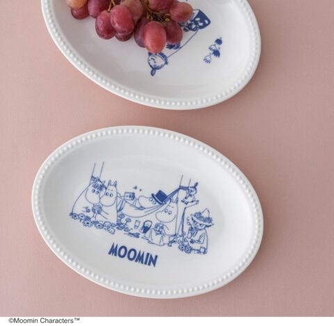 2025年秋号≪特別付録≫ MOOMIN(ムーミン) 磁器のオーバル皿 豪華2枚セット