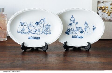 2025年秋号≪特別付録≫ MOOMIN(ムーミン) 磁器のオーバル皿 豪華2枚セット