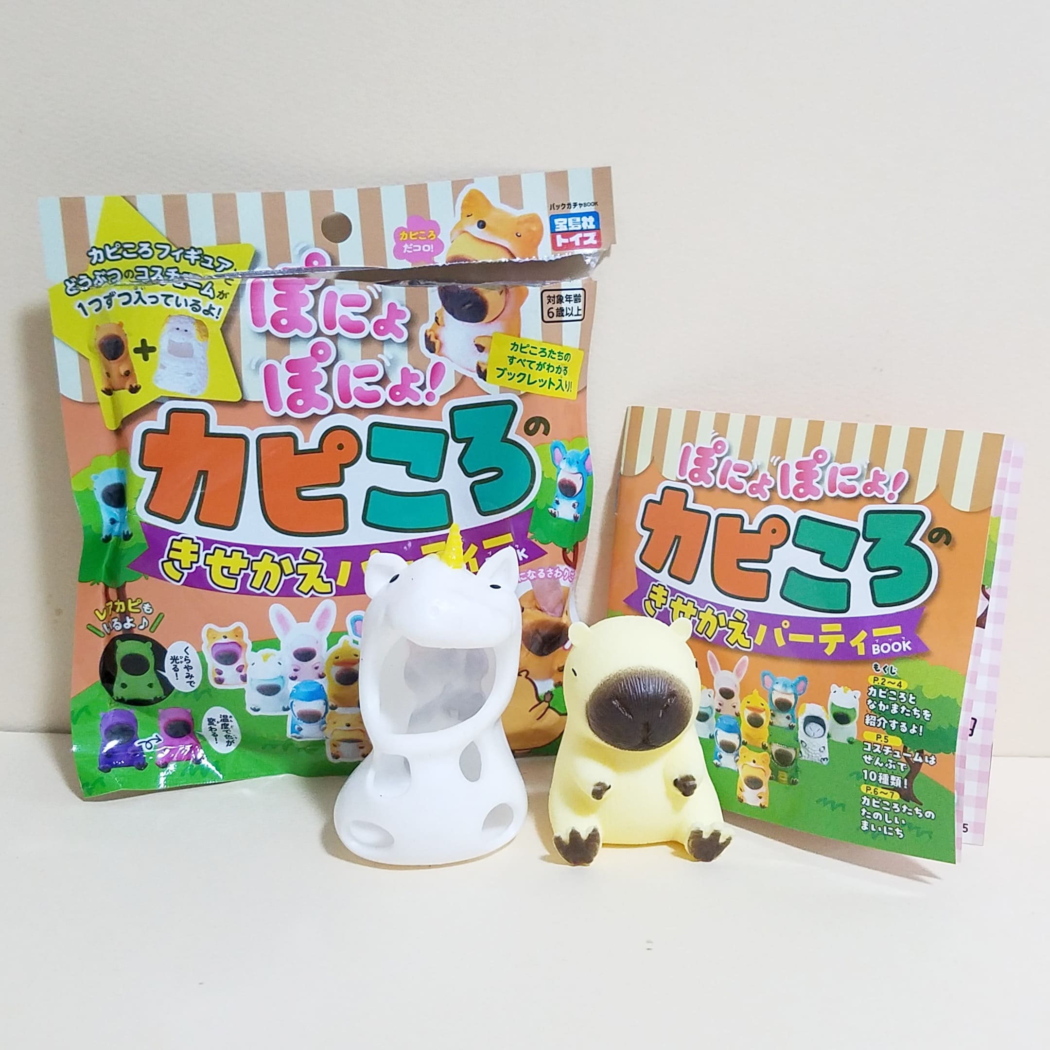 ぽにょカピころ　きせかえパーティー　カピバラ　ノーマルコスチュームのみコンプ ぽにょぽにょ! カピころのきせかえパーティーBOOK