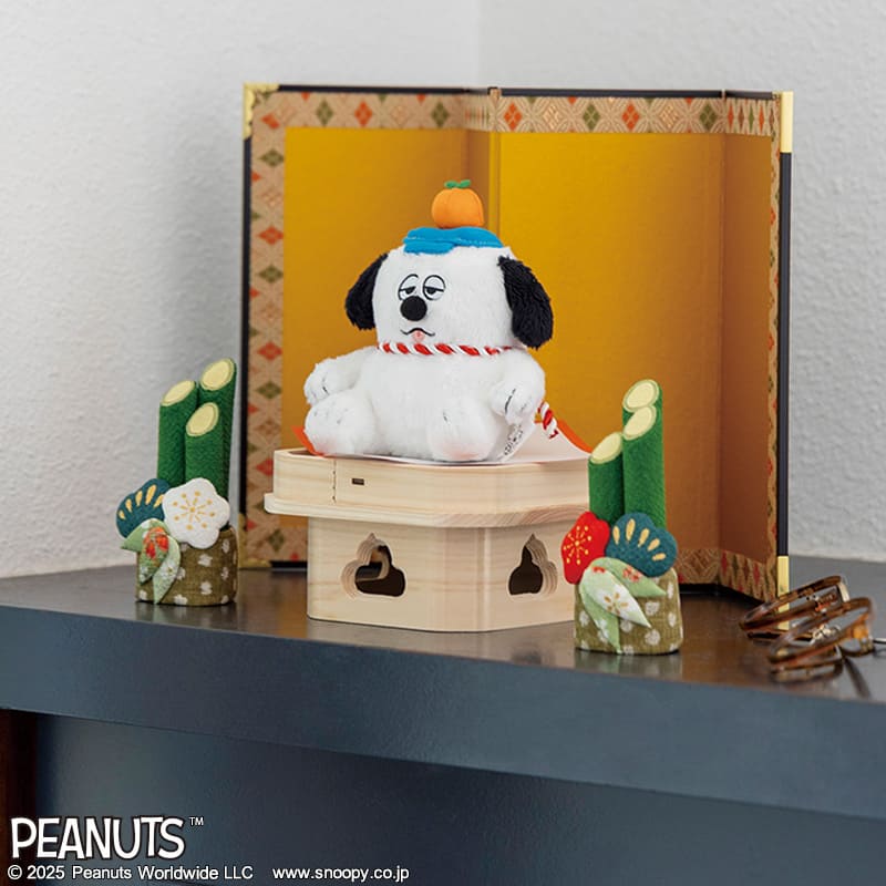 SNOOPY'S BROTHER OLAF 鏡餅オラフのぬいぐるみチャーム BOOK