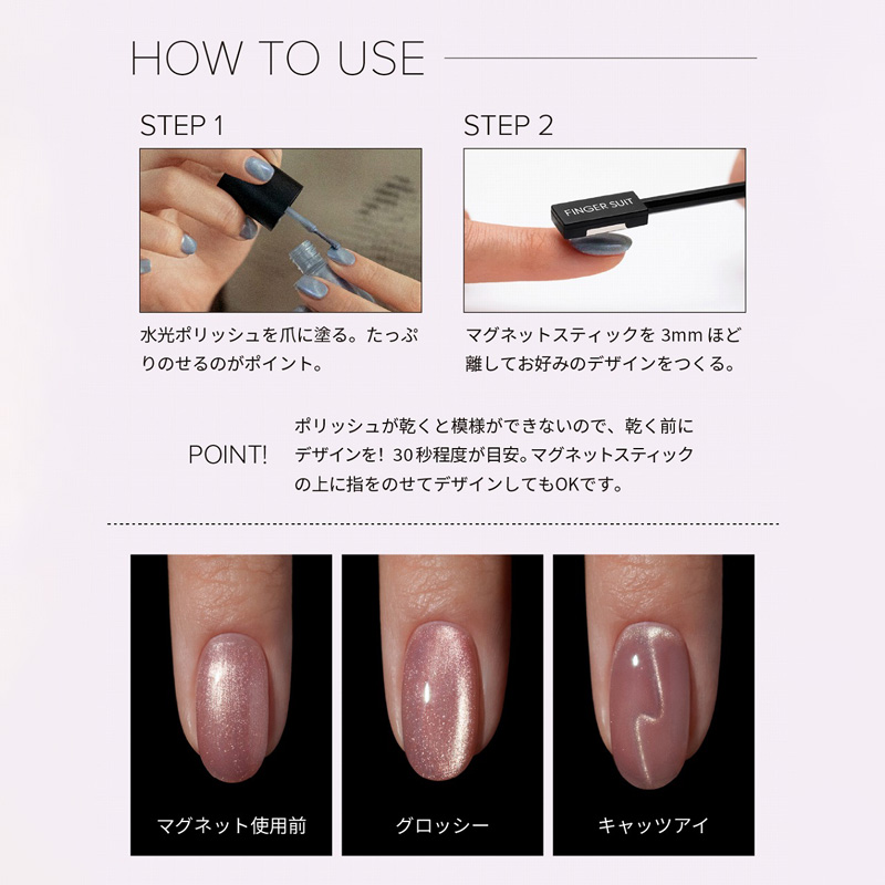 セルフネイル初心者でもOK！FINGER SUIT ネイルウェアセットBOOK