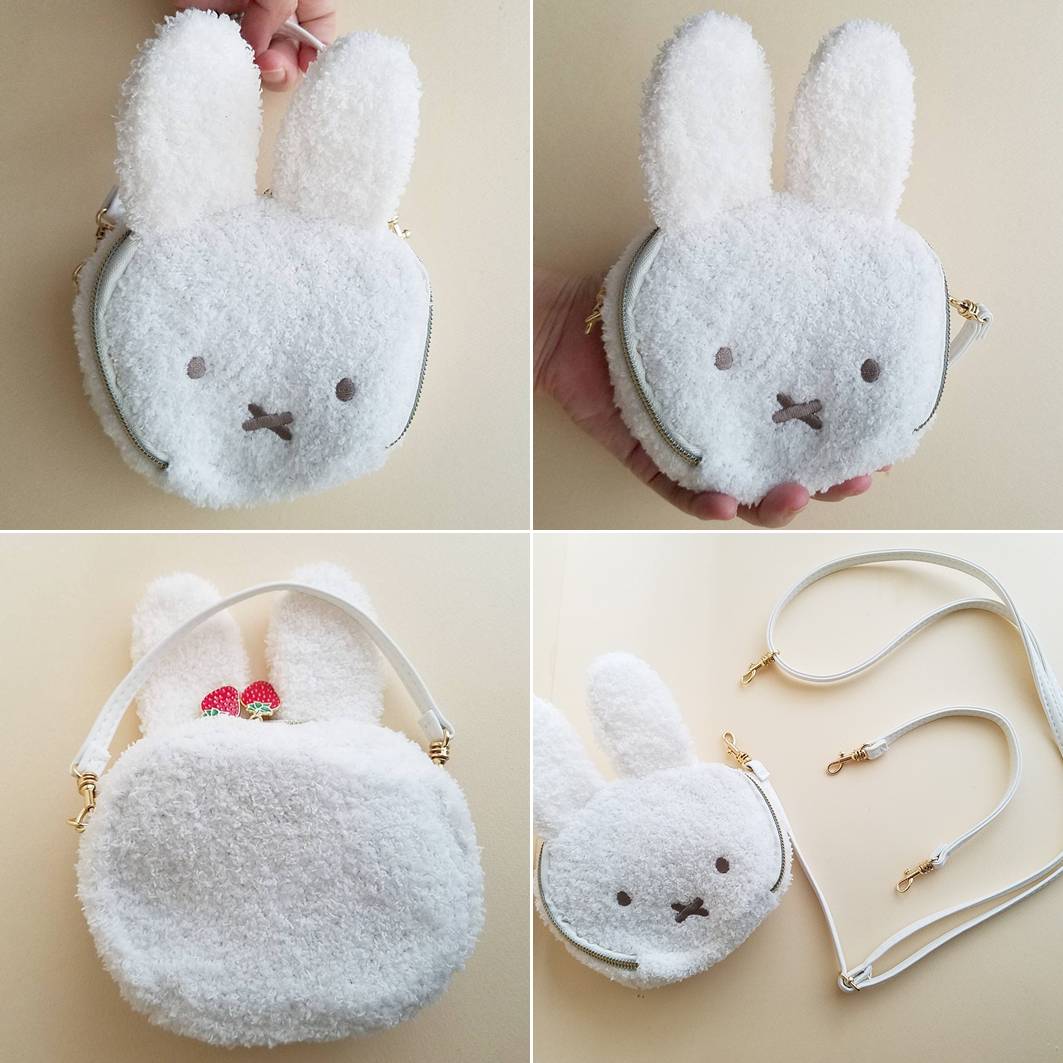 SALE✩.*˚miffy ミニポーチ チャーム ショルダーバッグセット 宝島社、いちごチャームの「ミッフィー」ポーチ新発売。ショルダー
